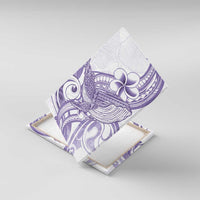 Purple Hawaii Canvas Wall Art Humpback Whale Tattoo Polynesian Tribal Ocean Vibes LT14 With Frame Purple - Polynesian Pride
