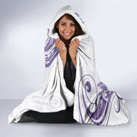 Purple Hawaii Hooded Blanket Humpback Whale Tattoo Polynesian Tribal Ocean Vibes LT14 - Polynesian Pride