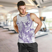 Purple Hawaii Men Tank Top Humpback Whale Tattoo Polynesian Tribal Ocean Vibes LT14 Purple - Polynesian Pride