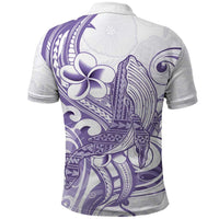 Purple Hawaii Polo Shirt Humpback Whale Tattoo Polynesian Tribal Ocean Vibes LT14 - Polynesian Pride