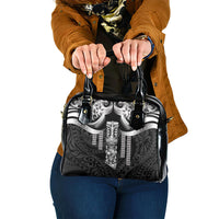 Tiki Drum Hawaii Shoulder Handbag Hawaiian Kakau Tattoo Style
