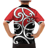 New Zealand Family Matching Mermaid Dress and Hawaiian Shirt Maori Koru Tino Rangatiratanga Color - Polynesian Pride