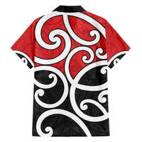 New Zealand Family Matching Short Sleeve Bodycon Dress and Hawaiian Shirt Maori Koru Tino Rangatiratanga Color - Polynesian Pride