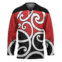New Zealand Hockey Jersey Maori Koru Tino Rangatiratanga Color - Polynesian Pride