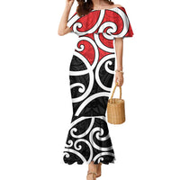 New Zealand Mermaid Dress Maori Koru Tino Rangatiratanga Color - Polynesian Pride