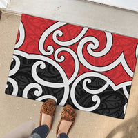 New Zealand Rubber Doormat Maori Koru Tino Rangatiratanga Color - Polynesian Pride