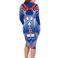samoa-rugby-family-matching-long-sleeve-bodycon-dress-and-hawaiian-shirt-2023-go-manu-samoa-with-ula-fala-style