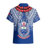 Custom Samoa Rugby Hawaiian Shirt 2023 Go Manu Samoa With Ula Fala Style LT14 - Polynesian Pride