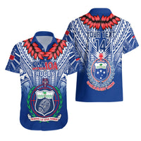 Custom Samoa Rugby Hawaiian Shirt 2023 Go Manu Samoa With Ula Fala Style LT14 - Polynesian Pride