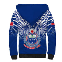 Custom Samoa Rugby Sherpa Hoodie 2023 Go Manu Samoa With Ula Fala Style LT14 - Polynesian Pride