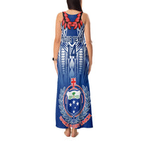 Custom Samoa Rugby Tank Maxi Dress 2023 Go Manu Samoa With Ula Fala Style LT14 - Polynesian Pride