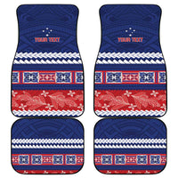 Personalised FAST Samoa Siapo Car Mats Teuila Flowers Samoan Pattern - Polynesian Pride