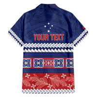 Personalised FAST Samoa Siapo Family Matching Off Shoulder Short Dress and Hawaiian Shirt Teuila Flowers Samoan Pattern - Polynesian Pride