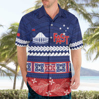 Personalised FAST Samoa Siapo Hawaiian Shirt Teuila Flowers Samoan Pattern - Polynesian Pride