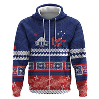 Personalised FAST Samoa Siapo Hoodie Teuila Flowers Samoan Pattern - Polynesian Pride