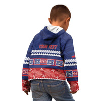 Personalised FAST Samoa Siapo Kid Hoodie Teuila Flowers Samoan Pattern - Polynesian Pride