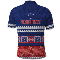 Personalised FAST Samoa Siapo Polo Shirt Teuila Flowers Samoan Pattern - Polynesian Pride