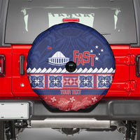 Personalised FAST Samoa Siapo Spare Tire Cover Teuila Flowers Samoan Pattern - Polynesian Pride