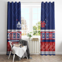 Personalised FAST Samoa Siapo Window Curtain Teuila Flowers Samoan Pattern LT14 - Polynesian Pride
