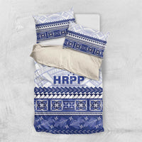 HRPP Samoa Siapo Bedding Set Teuila Flowers Samoan Pattern - Polynesian Pride