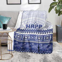 HRPP Samoa Siapo Blanket Teuila Flowers Samoan Pattern - Polynesian Pride