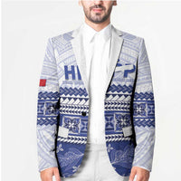 Personalised HRPP Samoa Siapo Blazer Teuila Flowers Samoan Pattern LT14 - Polynesian Pride