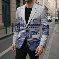 Personalised HRPP Samoa Siapo Blazer Teuila Flowers Samoan Pattern LT14 - Polynesian Pride