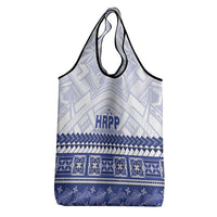 HRPP Samoa Siapo Grocery Bag Teuila Flowers Samoan Pattern LT14 - Polynesian Pride