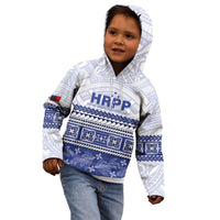 Personalised HRPP Samoa Siapo Kid Hoodie Teuila Flowers Samoan Pattern - Polynesian Pride