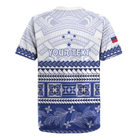 Personalised HRPP Samoa Siapo Rugby Jersey Teuila Flowers Samoan Pattern LT14 - Polynesian Pride
