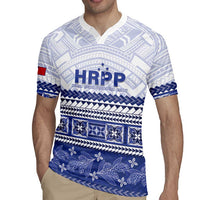 Personalised HRPP Samoa Siapo Rugby Jersey Teuila Flowers Samoan Pattern LT14 - Polynesian Pride