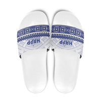HRPP Samoa Siapo Slide Sandals Teuila Flowers Samoan Pattern - Polynesian Pride