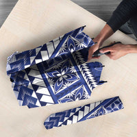 HRPP Samoa Siapo Umbrella Teuila Flowers Samoan Pattern - Polynesian Pride