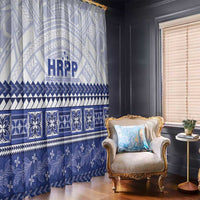 HRPP Samoa Siapo Window Curtain Teuila Flowers Samoan Pattern LT14 - Polynesian Pride