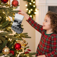 New Zealand Christmas Rugby Personalised Christmas Stocking Meri Kirihimete All Black Maori - Polynesian Pride