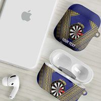 Personalised Niue Darts AirPods Case Dart Board Hiapo Pattern LT14 - Polynesian Pride
