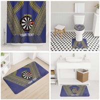 Personalised Niue Darts Bathroom Set Dart Board Hiapo Pattern - Polynesian Pride