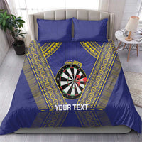 Personalised Niue Darts Bedding Set Dart Board Hiapo Pattern - Polynesian Pride