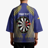 Personalised Niue Darts Kimono Dart Board Hiapo Pattern - Polynesian Pride