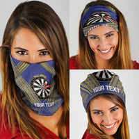 Personalised Niue Darts Neck Gaiter Dart Board Hiapo Pattern - Polynesian Pride