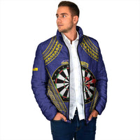 Personalised Niue Darts Padded Jacket Dart Board Hiapo Pattern - Polynesian Pride