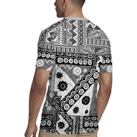 Black Bula Fiji Rugby Jersey Unique Masi Tapa Pattern