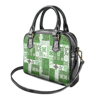 Hawaiian Quilt Shoulder Handbag Tiki Tropical Retro Green Version LT14 - Polynesian Pride