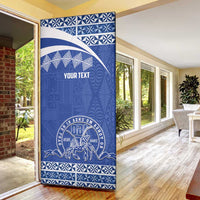 Personalised Tonga Tupou College Toloa Door Cover 160 Years Anniversary Tongan Ngatu Pattern LT14 - Polynesian Pride
