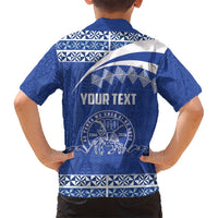 Personalised Tonga Tupou College Toloa Family Matching Off Shoulder Maxi Dress and Hawaiian Shirt 160 Years Anniversary Tongan Ngatu Pattern