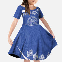 Personalised Tonga Tupou College Toloa Family Matching Off Shoulder Short Dress and Hawaiian Shirt 160 Years Anniversary Tongan Ngatu Pattern