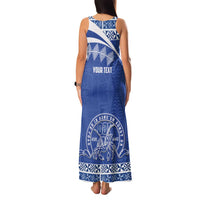 Personalised Tonga Tupou College Toloa Family Matching Tank Maxi Dress and Hawaiian Shirt 160 Years Anniversary Tongan Ngatu Pattern