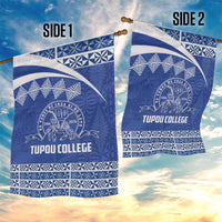 Tonga Tupou College Toloa Garden Flag 160 Years Anniversary Tongan Ngatu Pattern LT14 - Polynesian Pride
