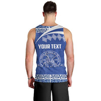 Personalised Tonga Tupou College Toloa Men Tank Top 160 Years Anniversary Tongan Ngatu Pattern LT14 - Polynesian Pride