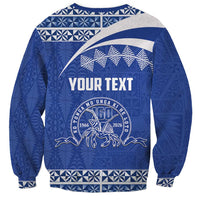 Personalised Tonga Tupou College Toloa Sweatshirt 160 Years Anniversary Tongan Ngatu Pattern LT14 - Polynesian Pride